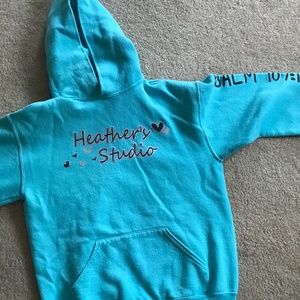 Blue heathers studio hoodie